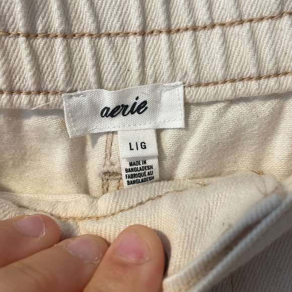 NWOT Aerie white distressed shorts - Picture 8 of 8